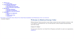 Desktop Screenshot of hudsonenergysolar.com